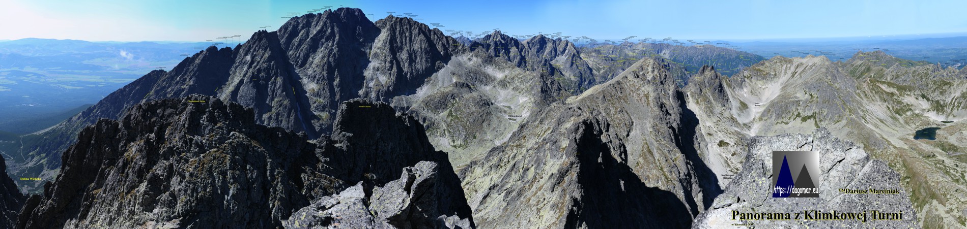 panorama z Klimkowej Turni